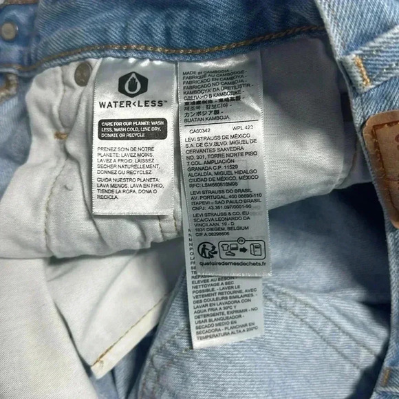 Levi’s 501 Jean shorts Button Fly 100% Cotton - Picture 4 of 9